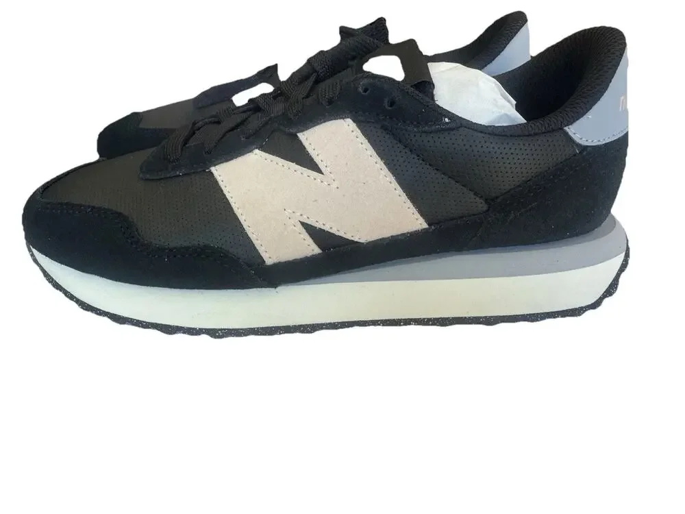 New Balance 237 Women's Size 11 Running Shoes Black White Blue Retro Style Sneak